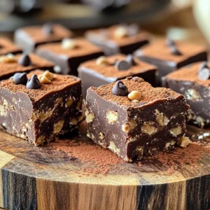 Chocolate Peanut Butter Oat Fudge Deliciously Simple Treat