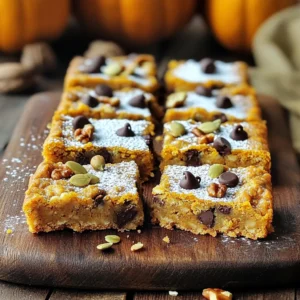 Pumpkin Spice Oatmeal Cookie Bars Delightful Treat