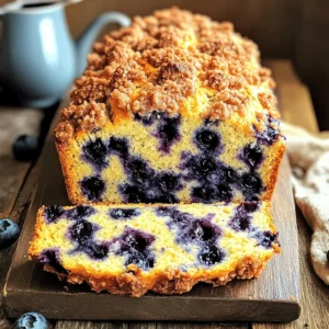 Bakery Style Blueberry Streusel Loaf Delightfully Easy