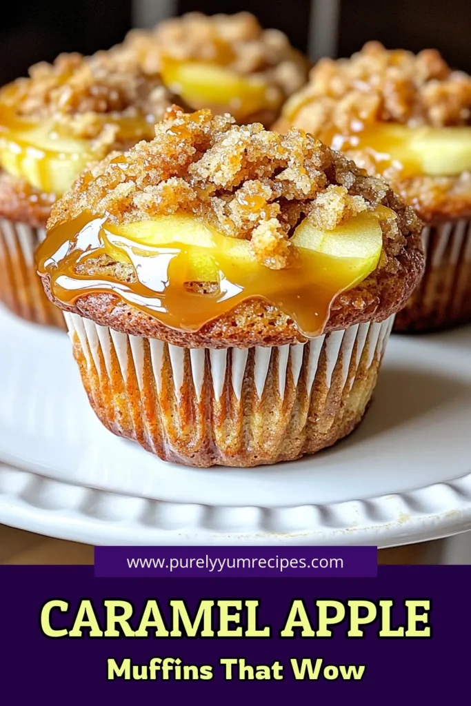 Indulge in the deliciousness of Caramel Apple Muffins with Streusel, perfect for any occasion! This easy recipe combines tart apples and rich caramel, topped with a crunchy streusel. In just 40 minutes, enjoy warm muffins that will delight your taste buds. Don't miss out on baking this delightful treat for family and friends. Click through for the full recipe and enjoy the sweet goodness! #CaramelAppleMuffins #MuffinRecipes #BakingFromScratch #FallBaking