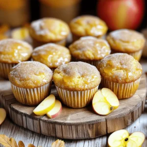 - 1 cup apple cider - 2 cups all-purpose flour - 1 teaspoon baking powder - 1/2 teaspoon baking soda - 1 teaspoon ground cinnamon - 1/2 teaspoon ground nutmeg - 1/2 teaspoon ground allspice - 1/4 teaspoon salt - 1/2 cup granulated sugar - 1/4 cup packed brown sugar - 2 large eggs - 1/2 cup unsweetened applesauce - 1/2 cup vegetable oil - 1 teaspoon vanilla extract - Additional spices (cloves, ginger) - Toppings (chocolate glaze, caramel drizzle) When making spiced apple cider donut muffins, each ingredient brings its own charm. The apple cider adds a rich fruity flavor. It also keeps the muffin moist. Flour gives structure, while baking powder and baking soda help it rise. Spices like cinnamon, nutmeg, and allspice create warmth and depth. They make these muffins feel cozy and inviting. A pinch of salt balances the sweetness, enhancing the flavor. Granulated sugar and brown sugar add sweetness and a slight caramel note. Eggs act as a binder and provide richness. Applesauce replaces some fat while keeping the muffins tender. Vegetable oil ensures a light texture. Finally, vanilla extract gives a lovely aroma that draws you in. If you want to boost the flavor even more, consider adding cloves or ginger. You can also top the muffins with chocolate glaze or caramel drizzle for a sweet finish. These extras can turn a simple muffin into a delightful treat. - Preheat your oven to 350°F (175°C). - Prepare your muffin tin by lining it with paper liners or greasing it. This helps the muffins come out easily. - Pour 1 cup of apple cider into a small saucepan. Heat it over medium-high heat until it boils. - Once boiling, reduce the heat and let it simmer. Stir it occasionally for about 10-15 minutes. - The cider should reduce to about 1/2 cup. Remove it from heat and let it cool for a few minutes. - In a large mixing bowl, add 2 cups of all-purpose flour, 1 teaspoon of baking powder, 1/2 teaspoon of baking soda, 1 teaspoon of ground cinnamon, 1/2 teaspoon of ground nutmeg, 1/2 teaspoon of ground allspice, and 1/4 teaspoon of salt. Whisk these dry ingredients well. - In another bowl, combine 1/2 cup of granulated sugar, 1/4 cup of brown sugar, 2 large eggs, 1/2 cup of unsweetened applesauce, 1/2 cup of vegetable oil, and 1 teaspoon of vanilla extract. Whisk until smooth. - Slowly pour the cooled apple cider into the wet mixture. Stir gently until everything is mixed well. - Add the dry ingredients to the wet mixture. Use a spatula to fold the mixture until just combined. It's okay if there are a few lumps; don’t overmix. - Spoon the batter into the prepared muffin tin. Fill each cup about three-quarters full. - Place the muffin tin in the oven and bake for 18-20 minutes. - To check if they are done, insert a toothpick into the center of a muffin. It should come out clean. - Let the muffins cool in the tin for about 5 minutes, then transfer them to a wire rack to cool completely. To make the best spiced apple cider donut muffins, avoid overmixing the batter. Overmixing can make your muffins tough. Mix until the dry and wet ingredients just come together. A few lumps are okay! Next, ensure your oven is at the right temperature. Preheat it to 350°F (175°C) before baking. An oven thermometer can help you check this. If the temperature is off, your muffins might bake unevenly. For a lovely presentation, serve your muffins on a rustic wooden platter. This gives a warm, cozy feel. Lightly dust the tops with extra cinnamon-sugar for a nice touch. You can also add fresh apple slices around the muffins. This not only looks great but adds a fresh crunch. Pair these muffins with warm tea or coffee. The flavors blend so well together, making a perfect afternoon treat. Your friends and family will love this cozy pairing. You can adjust the spices in your muffins to match your taste. If you like it spicier, add a pinch of cloves or ginger. These spices can add a unique twist to the flavor. If you want to change the sweetness, try using honey or maple syrup instead of sugar. This can make your muffins taste different while still being delicious. Just remember, if you use liquid sweeteners, reduce the amount of other liquids in your recipe slightly. {{image_4}} You can play with flavors in your spiced apple cider donut muffins. One fun idea is a pumpkin spice version. Just swap some spices for pumpkin pie spice. This change brings a warm, cozy taste, perfect for fall. Another great option is to use different fruits. Pears add sweetness and a soft texture. Cranberries give a nice tartness that balances the sweetness. Both options keep the muffins fresh and exciting. If you or someone you know has gluten issues, try using gluten-free flour. Many brands offer great options that work well in muffins. Just make sure to check the package for measurements. For those who follow a vegan diet, you can make easy swaps. Use flaxseed meal mixed with water instead of eggs. Replace the vegetable oil with a plant-based option like coconut oil. These changes keep the muffins tasty and fit for everyone. To keep your spiced apple cider donut muffins fresh, store them at room temperature. Place them in an airtight container. This helps maintain their soft texture and flavor. They will stay good for about 2-3 days. If you prefer, you can also store them in the refrigerator. This can extend their freshness for up to a week. Just make sure to wrap them well to avoid drying out. For long-term storage, freezing is a great option. First, let the muffins cool completely. Then, wrap each muffin in plastic wrap. Place the wrapped muffins in a freezer-safe bag or container. They can last up to 3 months in the freezer. When you’re ready to enjoy them, thaw the muffins at room temperature. You can also warm them in the oven at 350°F (175°C) for about 10-15 minutes. This method gives the best results, keeping them soft and tasty. How do I know when the muffins are done? To check if the muffins are done, insert a toothpick into the center. If it comes out clean, they are ready. You can also lightly press the tops; they should spring back. Can I use fresh apple juice instead of apple cider? Yes, you can use fresh apple juice. However, apple cider adds a richer flavor. Consider reducing the juice to concentrate the taste, just like you would with cider. Why did my muffins turn out dense? Dense muffins often result from overmixing the batter. Mix just until the dry ingredients are combined. Also, ensure you measure the flour correctly; too much can lead to density. What can I do if my muffins are too sweet? If your muffins are too sweet, try cutting back on sugar next time. You can also balance it by adding more spices like cinnamon or nutmeg. Adding a pinch of salt can help too. Can I make mini versions of these muffins? Absolutely! Use a mini muffin tin and reduce the baking time. Start checking for doneness around 10-12 minutes. Mini muffins are cute and perfect for snacking! What can I add to make these muffins more savory? To add a savory touch, try mixing in grated cheese or chopped herbs like rosemary. You could also add cooked bacon bits for a delicious twist. This article covered how to make delicious apple cider muffins. We explored the key ingredients, from apple cider to spices. I shared step-by-step instructions for preparation and baking. You also learned helpful tips for perfecting your muffins and variations to try for different seasons. Remember to store these muffins properly for the best taste. Whether enjoying plain or with toppings, these muffins offer great flavor. Experiment and make these recipes your own to delight your friends and family. Enjoy your baking journey and the tasty results that follow!