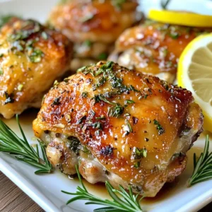 Garlic Herb Roasted Chicken Thighs Easy and Flavorful