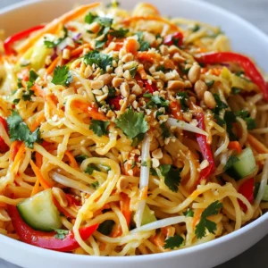 Thai Peanut Noodle Salad Fresh and Flavorful Dish