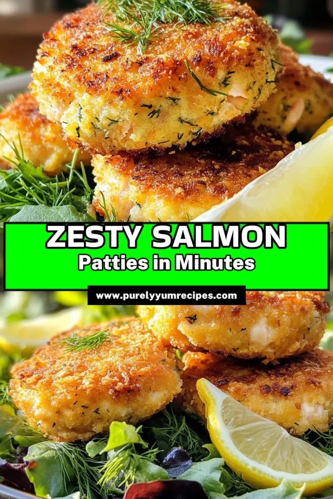 Discover the joy of cooking with these delicious Lemon Dill Salmon Patties! Perfectly crafted from wild-caught salmon, these healthy salmon recipes are not only nutritious but also incredibly easy to make. Elevate your dinner with homemade salmon cakes that burst with flavor and zest. Try this easy seafood recipe tonight, and watch your family enjoy every bite! Save this recipe for later! #LemonDillSalmonPatties #HealthyDinner #SeafoodLovers #HomemadeSalmonCakes