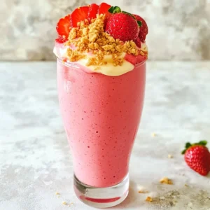 Strawberry Cheesecake Smoothie Quick and Tasty Treat