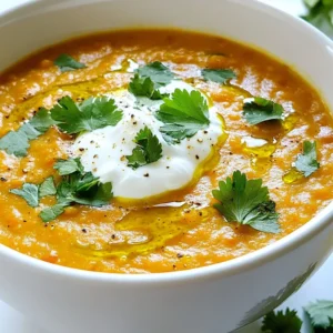 Moroccan Carrot Lentil Soup Flavorful and Nourishing