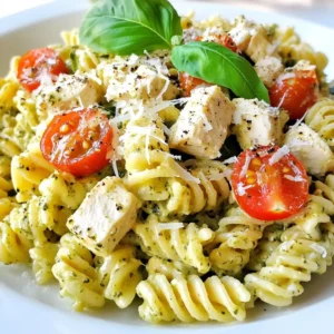 Creamy Pesto Chicken Pasta Delightful Comfort Dish