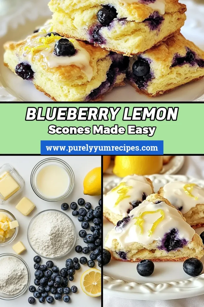 Discover the perfect balance of sweet and tart with these delightful blueberry lemon scones! This easy scone recipe shows you how to make blueberry scones that are fluffy and bursting with fresh blueberries and zesty lemon. Perfect for breakfast or a light snack, this lemon blueberry scones recipe will impress your family and friends. Don’t miss out on this delicious treat! Pin now for later! #BlueberryLemonScones #EasySconeRecipe #FreshBlueberryScones #LemonBlueberrySconesRecipe