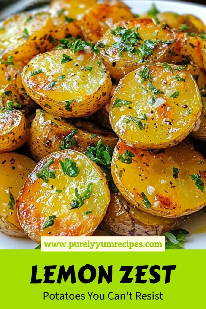 Discover the ultimate zesty potato recipe with these delicious Greek lemon potatoes! Roasted baby potatoes are infused with lemon juice, garlic, and oregano, creating a perfect Mediterranean side dish. Easy to make and bursting with flavor, these lemon garlic potatoes will elevate any meal. Serve them warm for a vibrant addition to your dinner table. Try this recipe today! #GreekLemonPotatoes #ZestyPotatoRecipe #MediterraneanSideDish #RoastedBabyPotatoes