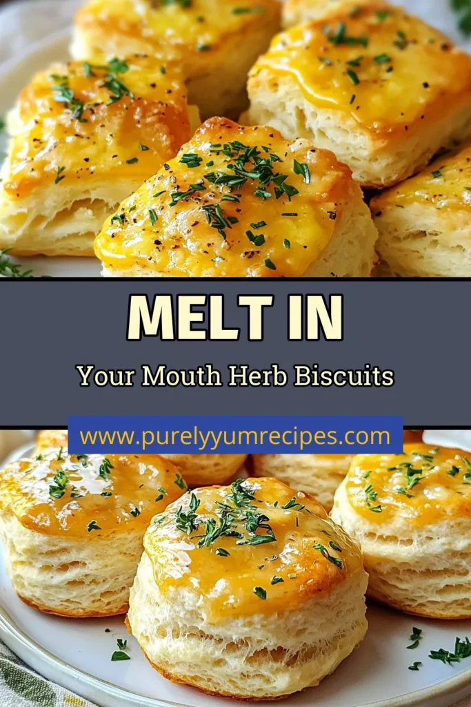 Elevate your baking game with these delicious Garlic Butter Herb Biscuits! This easy biscuit recipe combines the rich flavors of homemade garlic biscuits with fresh herbs for a perfect side dish. Follow our simple buttermilk biscuit recipe to create fluffy, golden perfection in just 30 minutes. Get ready to impress your family and friends—save this recipe for your next meal! #GarlicButterBiscuits #HerbBiscuitsRecipe #HomemadeGarlicBiscuits #EasyBiscuitRecipe