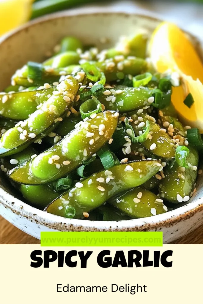Discover the perfect healthy snack with this spicy garlic edamame recipe! Packed with flavor and a kick from sriracha, this easy dish is a go-to for quick appetizer recipes. In just 15 minutes, you can whip up a delicious bowl of sriracha edamame that’s perfect for any gathering. Try this spicy garlic edamame today and impress your guests! Save this recipe for your next healthy snack idea! #edamame #snackrecipes #healthyfood #appetizers