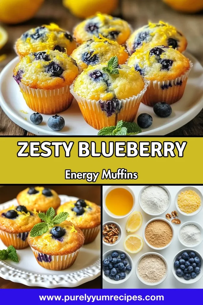 Discover the ultimate Blueberry Lemon Energy Muffins recipe that combines healthy ingredients for a refreshing snack or breakfast treat. These Healthy Energy Muffins are made with whole wheat and almond flour, making them a nutritious choice. Perfect as Vegan Blueberry Muffins, they are easy to whip up and so delicious. Try this Whole Wheat Muffins Recipe today and energize your day! Save and share now! #BlueberryMuffins #HealthyEating #VeganRecipes #EnergyMuffins