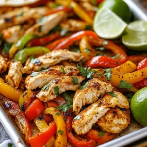 Sheet Pan Chicken Fajitas Flavorful and Easy Recipe