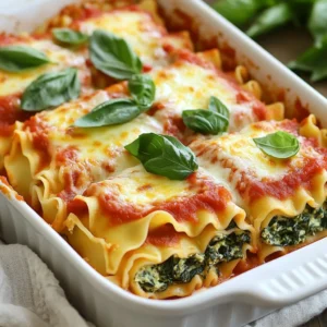 Creamy Spinach Lasagna Roll Ups Flavorful and Easy Dish