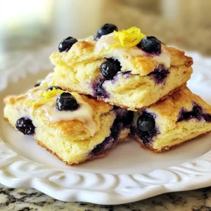 Blueberry Lemon Scones Fresh and Flavorful Delight