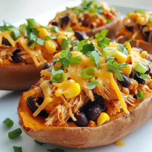 BBQ Chicken Stuffed Sweet Potatoes Tasty and Filling