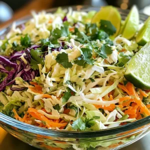 Zesty Lime Coleslaw Refreshing Side Dish Recipe