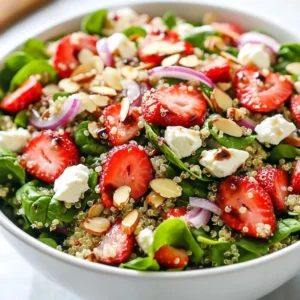 Strawberry Spinach Quinoa Salad Fresh and Nutritious