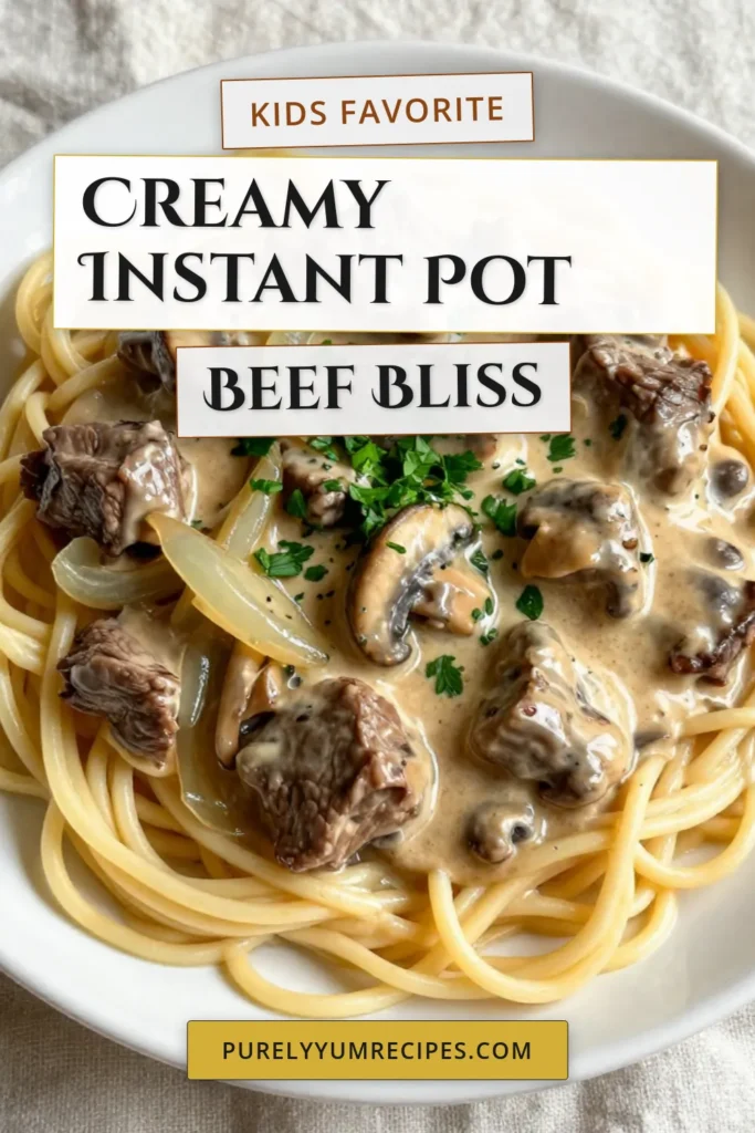 Discover the ultimate comfort food with this Instant Pot Beef Stroganoff recipe! This creamy beef stroganoff is not only easy to make but also a quick option for busy weeknights. Featuring tender beef and egg noodles enveloped in a rich sauce, this dish is sure to satisfy. Try this easy beef stroganoff today and take your dinner game to the next level! Save for later! #BeefStroganoff #InstantPotRecipes #ComfortFood #QuickRecipes