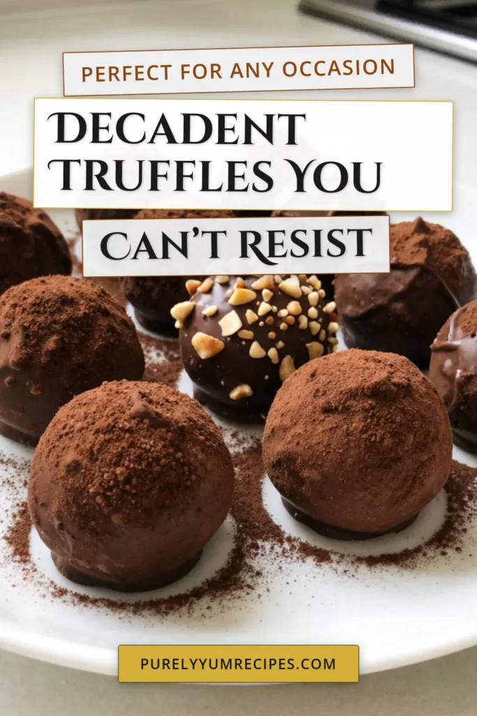 Indulge in these delicious chocolate espresso truffles, the perfect blend of rich dark chocolate and espresso that will satisfy any sweet tooth. This easy truffle recipe makes homemade chocolate truffles that are perfect for gifting or enjoying yourself. Elevate your dessert game with these gourmet chocolate treats and impress your friends with these espresso-infused desserts. Try it now and savor every bite! #ChocolateEspressoTruffles #HomemadeTruffles #EasyTruffleRecipe #GourmetDesserts