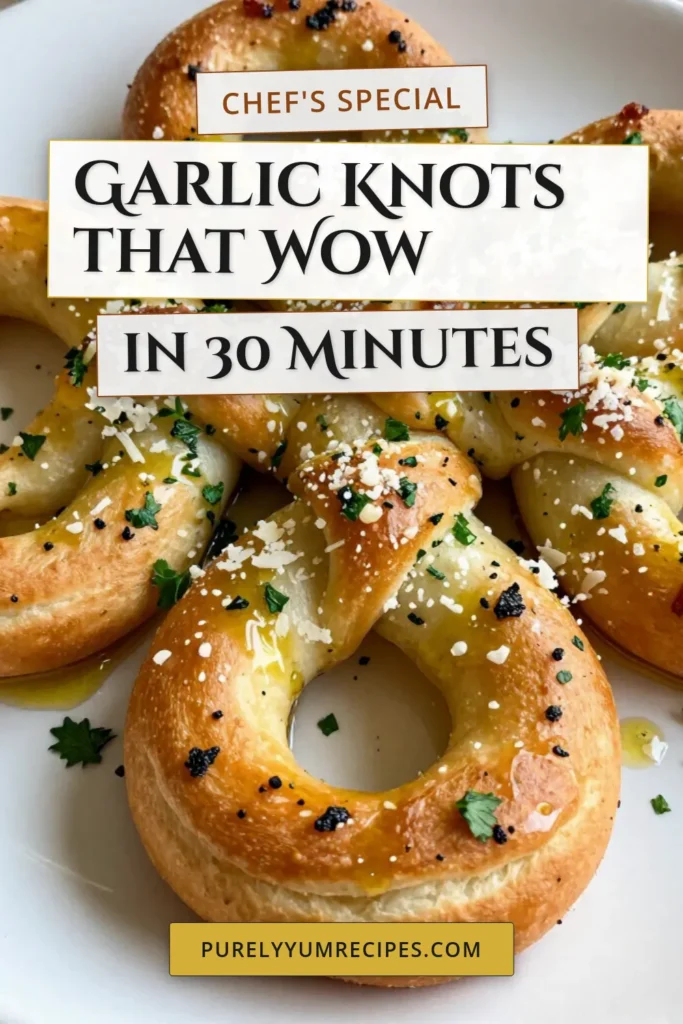 Indulge in these irresistible herb roasted garlic knots that are a must-try! This easy garlic knots recipe combines soft dough, aromatic garlic, and savory Parmesan for the perfect bite. Whether you're making homemade garlic knots for dinner or serving them at a gathering, they're sure to impress. Discover how to create these delightful Parmesan garlic knots and enjoy a tasty treat. Save this recipe now! #GarlicKnots #HomemadeGarlicKnots #EasyGarlicKnots #BakingRecipes