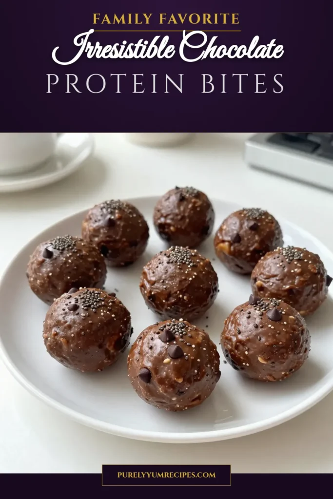 Looking for a delicious and nutritious treat? Try these Chocolate Peanut Butter Protein Balls! This easy no-bake protein ball recipe combines rolled oats, peanut butter, and chocolate protein powder, making it one of the best healthy snack recipes for energy on-the-go. Perfect for a post-workout boost or a quick snack, these high protein energy bites are as tasty as they are healthy. Save this recipe for your next snack craving! #HealthySnacks #ProteinBalls #NoBakeRecipes #ChocolateProteinBalls