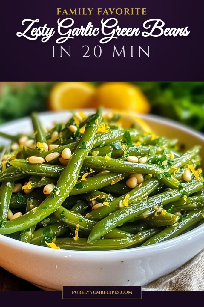 Discover the vibrant flavors of lemon garlic green beans with this easy sautéed green beans recipe! This zesty vegetable side dish is perfect for any meal, adding a healthy twist to your dinner table. In just 20 minutes, you can whip up this quick green bean recipe that features fresh ingredients and a burst of citrus. Bring your meals to life with these delicious lemon garlic green beans! Save this healthy green bean recipe for later! #LemonGarlicGreenBeans #HealthyRecipes #SautéedGreenBeans #QuickRecipes