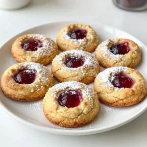 To make delicious cherry pie cookies, you will need the following items: - 1 cup unsalted butter, softened to room temperature - 1 cup granulated sugar - 1 teaspoon pure vanilla extract - 2 cups all-purpose flour - 1/2 teaspoon baking powder - 1/4 teaspoon fine sea salt - 1 cup cherry filling (you can use canned or homemade) - 1/2 teaspoon almond extract (it adds a nice touch) - 1 egg (for the egg wash) - Powdered sugar, for dusting These ingredients come together to create a sweet and tasty treat. The butter gives richness, while sugar adds sweetness. Vanilla extract enhances flavor, and flour forms the base. Baking powder makes the cookies rise, and sea salt balances the sweetness. The cherry filling is the star of the show. It brings a burst of flavor that reminds you of classic cherry pie. Almond extract is a secret weapon, giving the cookies a unique twist. Finally, the egg wash ensures a lovely golden color when baked, and the powdered sugar adds a final touch of sweetness. Gather these ingredients, and you are ready to create a delightful snack that everyone will love! {{ingredient_image_2}} 1. Start by preheating your oven to 350&deg;F (175&deg;C). This helps the cookies bake evenly. Line a baking sheet with parchment paper. This step keeps cookies from sticking. 2. In a large bowl, cream together 1 cup of softened unsalted butter and 1 cup of granulated sugar. Use an electric mixer for about 3-4 minutes. The mixture should be light and fluffy. 3. Add 1 teaspoon of pure vanilla extract. Mix on low speed until it&rsquo;s well blended. This gives the cookies a nice flavor. 1. In a separate bowl, whisk together 2 cups of all-purpose flour, 1/2 teaspoon of baking powder, and 1/4 teaspoon of fine sea salt. This mix gives the cookies their structure. 2. Gradually add the dry mix to the butter-sugar mixture. Stir until just combined. Be careful not to overmix, as this can make your cookies tough. 1. Divide the dough into two equal halves. Shape each half into a disc. Wrap each disc in plastic wrap. Chill in the fridge for at least 30 minutes. This helps the dough firm up and makes it easier to roll. 2. After chilling, take one disc out of the fridge. On a floured surface, roll it out to about 1/4 inch thick. This thickness is perfect for cutting cookies. 1. Use a round cookie cutter to cut out circles from the rolled dough. Aim for about 3 inches in diameter. Place half of these circles on your lined baking sheet. 2. In a small bowl, mix 1 cup of cherry filling with 1/2 teaspoon of almond extract. This adds depth to the cherry flavor. Place about 1 teaspoon of this mix in the center of each dough circle. 3. Roll out the second disc of dough and cut out the same number of circles. Place these on top of the filled cookies. Press the edges gently to seal them. You can press down with a fork for a pretty edge. 4. Crack 1 egg into a bowl and beat it lightly. Brush the tops of the cookies with the egg wash. This makes them golden during baking. 1. Bake the cookies in your preheated oven for 12-15 minutes. Look for a golden brown color and a nice aroma. 2. Once baked, let the cookies cool on the baking sheet for about 5 minutes. Then, move them to wire racks to cool completely. 3. After cooling, dust the cookies with powdered sugar for a sweet finish. This adds a lovely touch and enhances their look. How to avoid overmixing Mixing your dough too much makes it tough. After you add the dry mix, stir just until you see no flour. The dough should look a bit crumbly, but that&rsquo;s okay! It will come together as you roll it out. Best chilling practices Chilling the dough is key for good cookies. I recommend wrapping each disc tightly in plastic wrap. Chill it for at least 30 minutes. This helps the dough hold its shape when you bake it. Importance of almond extract Almond extract adds a nice twist to the cherry flavor. Just half a teaspoon is enough! It makes each bite taste richer. Don&rsquo;t skip this step; it really makes a difference. Using homemade vs. canned cherry filling You can use canned or homemade cherry filling. Homemade gives a fresher taste and is easy to make. If you&rsquo;re short on time, canned works great too. Just mix it with almond extract for added flavor. Arranging cookies for serving When serving your cookies, place them on a nice platter. You can stack them or arrange them in a circle. This makes them look fancy and inviting. Optional garnishes For a fun touch, add fresh cherries around the cookies. A light dusting of powdered sugar also makes them look pretty. These little extras can impress your guests! Pro Tips Chill Your Dough: Properly chilling the dough helps to prevent it from spreading too much during baking, ensuring your cookies maintain their shape. Use Quality Cherry Filling: For the best flavor, opt for high-quality cherry filling&mdash;homemade or premium jarred options can elevate your cookies significantly. Experiment with Extracts: While almond extract adds depth, don't hesitate to experiment with other flavors like lemon or orange zest for a unique twist. Store Properly: To keep your cookies fresh, store them in an airtight container at room temperature. You can also freeze them for longer shelf life. {{image_4}} You can switch up the filling in these cookies. Instead of cherry, try other fruits. Blueberries, raspberries, or even apple filling work great. Each fruit adds its own unique flavor. You can also add spices to enhance the taste. A pinch of cinnamon gives warmth. Nutmeg can add a cozy touch. These small changes can make a big difference. If you need a gluten-free option, swap the all-purpose flour. Use a gluten-free flour blend instead. Make sure it&rsquo;s a good one that can handle cookies. For vegan adaptations, replace the butter with a plant-based option. Use a flax egg instead of a regular egg. Mix one tablespoon of ground flaxseed with three tablespoons of water. Let it sit for a few minutes to thicken. These swaps keep the cookies tasty for everyone. Want bigger cookies? Simply use a larger cookie cutter. This creates a more filling snack. You can also make fun shapes for special days. Heart shapes work for Valentine&rsquo;s Day, while stars shine for holidays. Use your creativity to make each batch special. These small changes can make your cookies stand out at any event. To keep your Cherry Pie Cookies fresh, store them in an airtight container. This helps lock in moisture and flavor. You can place parchment paper between layers to avoid sticking. Keep them at room temperature away from direct sunlight. If you want to freeze your cookies, follow these steps: - Let the cookies cool completely. - Place them in a single layer on a baking sheet. - Freeze for about 1 hour until solid. - Transfer the cookies to a freezer-safe bag or container. - Label it with the date for easy tracking. For thawing, take the cookies out of the freezer. Let them sit at room temperature for about 30 minutes before enjoying. Cherry Pie Cookies last about 5 days at room temperature. If stored correctly, they maintain their taste and texture. For longer storage, consider freezing them as mentioned above. You can tell when the cookies are done by looking for a golden brown color. They should feel firm to the touch. If you gently press on the edge, it should spring back. The smell will also be sweet and inviting. Yes, you can use frozen cherries for the filling. Just make sure to thaw them first. Drain any excess juice to avoid a soggy cookie. This way, you'll keep the right texture in your cookies. If you need a substitute for almond extract, try using vanilla extract instead. You can also use hazelnut extract for a nutty flavor. These options will keep your cookies delicious and flavorful. Absolutely! Cherry Pie Cookies are a great treat for parties. They are easy to grab and eat. You can serve them on a decorative platter. Add fresh cherries for color and fun! You now have a clear path to make delicious Cherry Pie Cookies. We covered all the essential ingredients and detailed step-by-step instructions. You also learned tips for perfecting the dough and ideas for fun variations. Remember to store your cookies properly to keep them fresh. These cookies are perfect for sharing at parties or enjoying at home. I hope this guide inspires you to bake and enjoy these tasty treats with your friends and family!