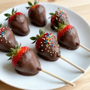 Chocolate Covered Strawberry Pops Simple and Fun Treat