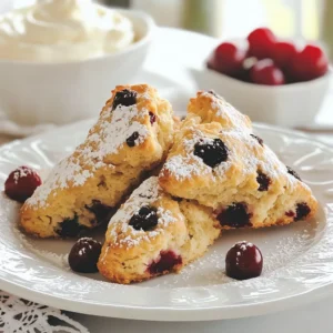 Cherry Chocolate Chunk Scones Delightful Breakfast Treat